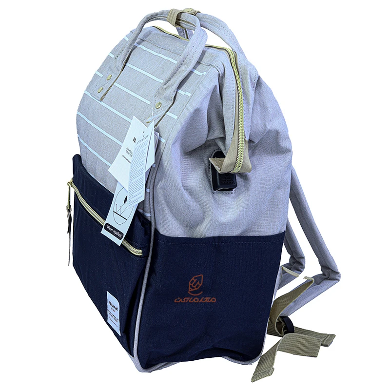 کوله پشتی خط دار طوسی کد 2273 هیماواری HIMAWARI (5)