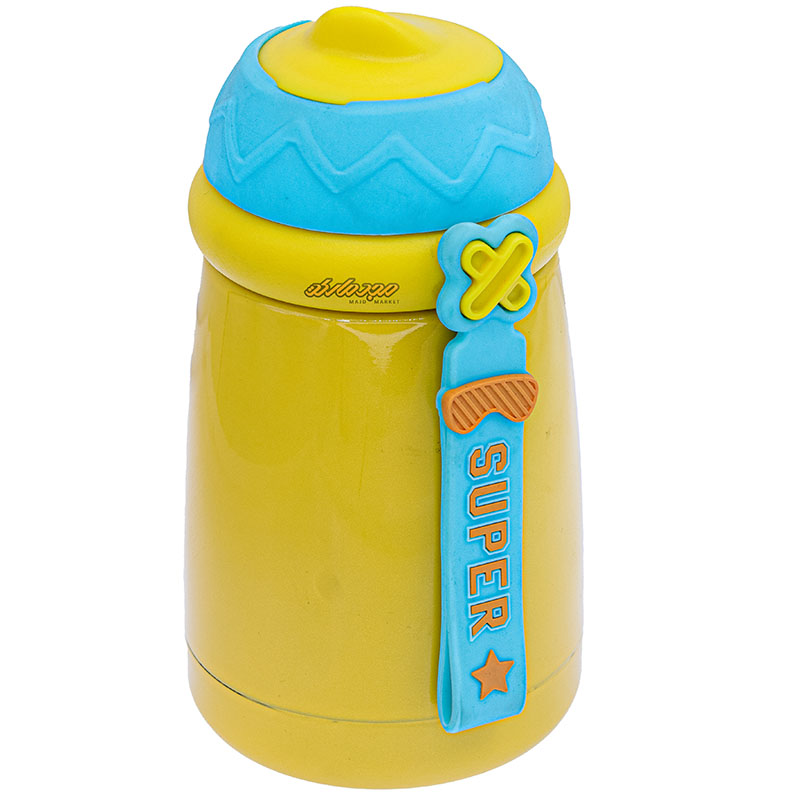 فلاسک زرد طرح جوجه نقاب دار کد 640 STAR FACE (3)