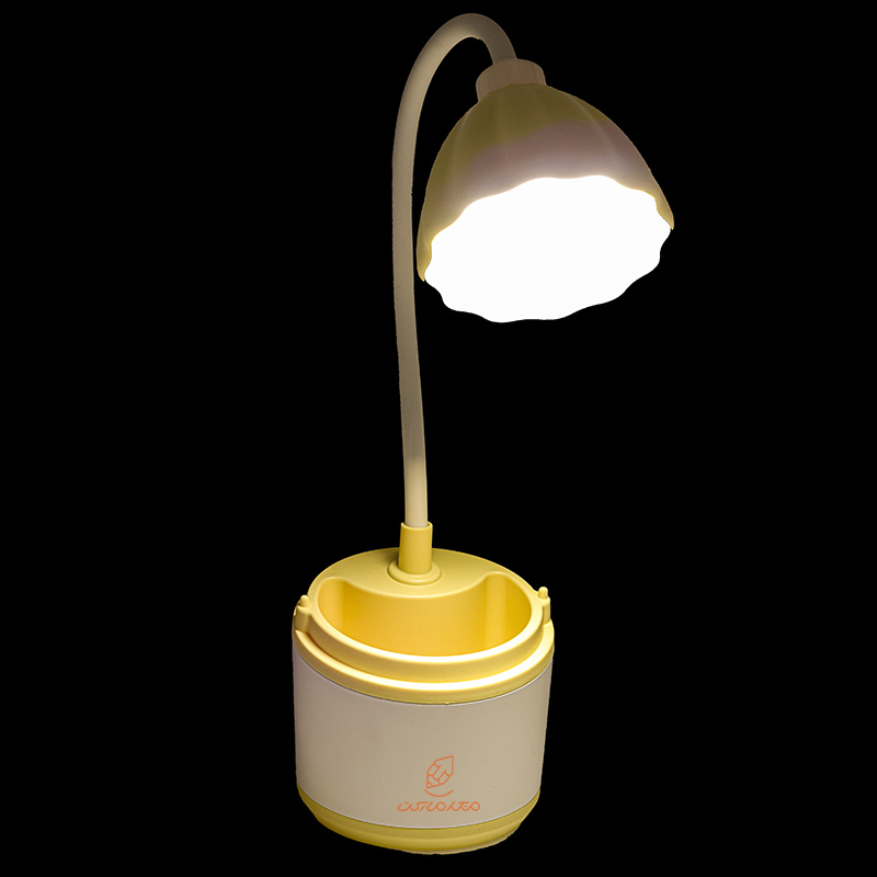 چراغ مطالعه رومیزی طرح گلدانی زرد CS293 (4)