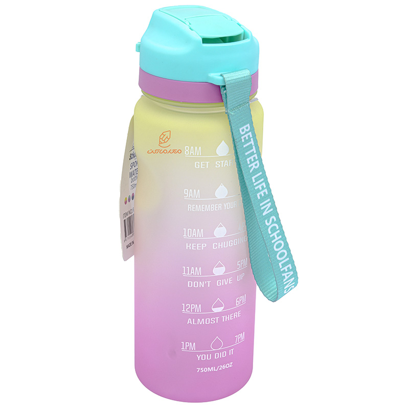 قمقمه کاور دار رنگین کمانی زرد کد 9351 اسکول فنس schoolfans (4)