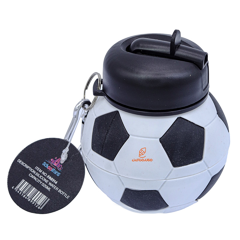 قمقمه تاشو سیلیکونی طرح فوتبال کد 9314 SCHOOLFANS (5)