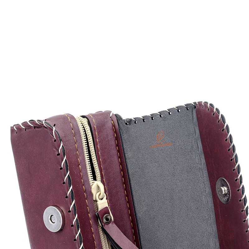 جاقلمی خوشنویسی مگنتی چرم زرشکی نوید (4)