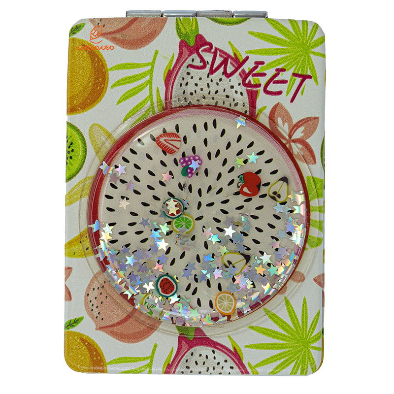 آینه مستطیلی جیبی (آرایشی) فانتزی طرح برجسته دراگون 065