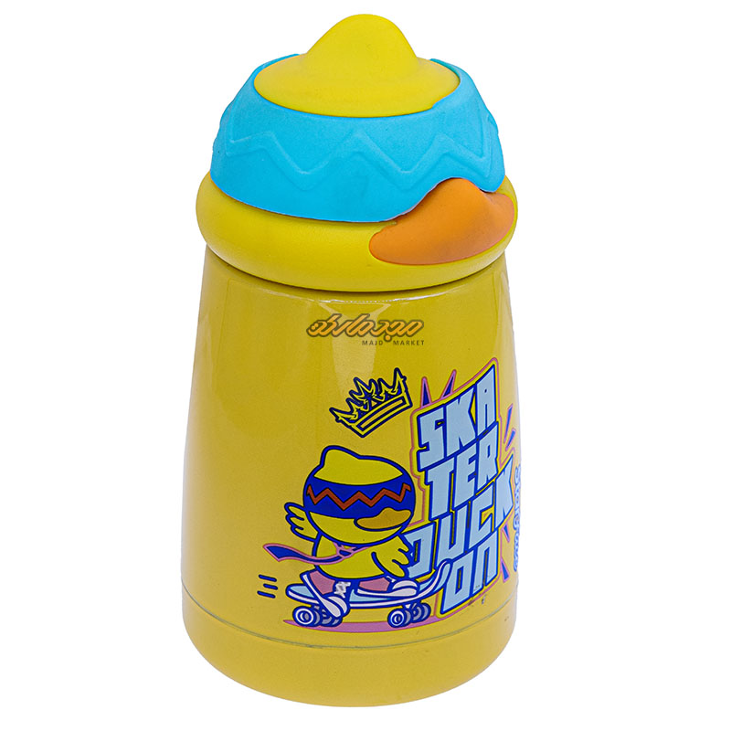 فلاسک زرد طرح جوجه نقاب دار کد 640 STAR FACE (2)