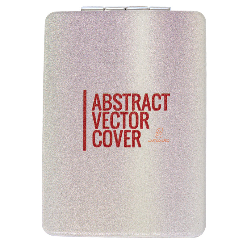 آینه مستطیلی جیبی (آرایشی) فانتزی طرح انگلیسی قرمز 405