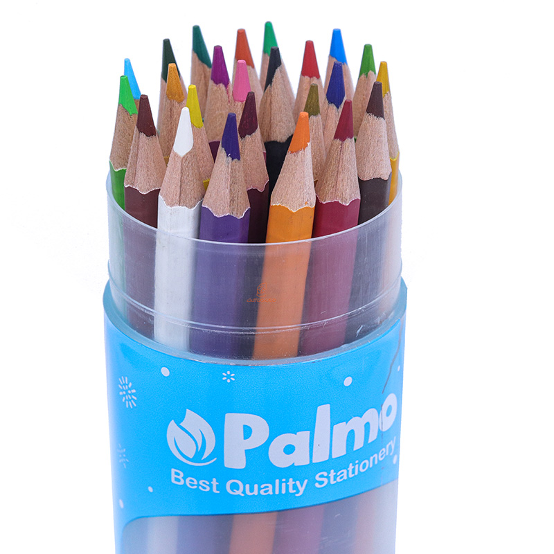 مداد رنگی 24 رنگ لوله ای طرح گربه پالمو PALMO (1)