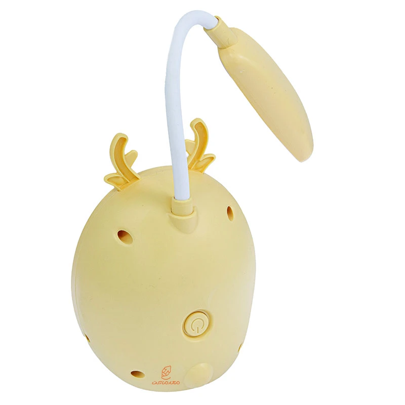چراغ مطالعه رومیزی HK33222 زرد طرح گوزن (2)