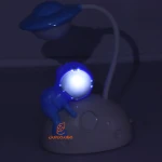 چراغ مطالعه رومیزی 66171 طرح فضانورد آبی خوابیده (5)