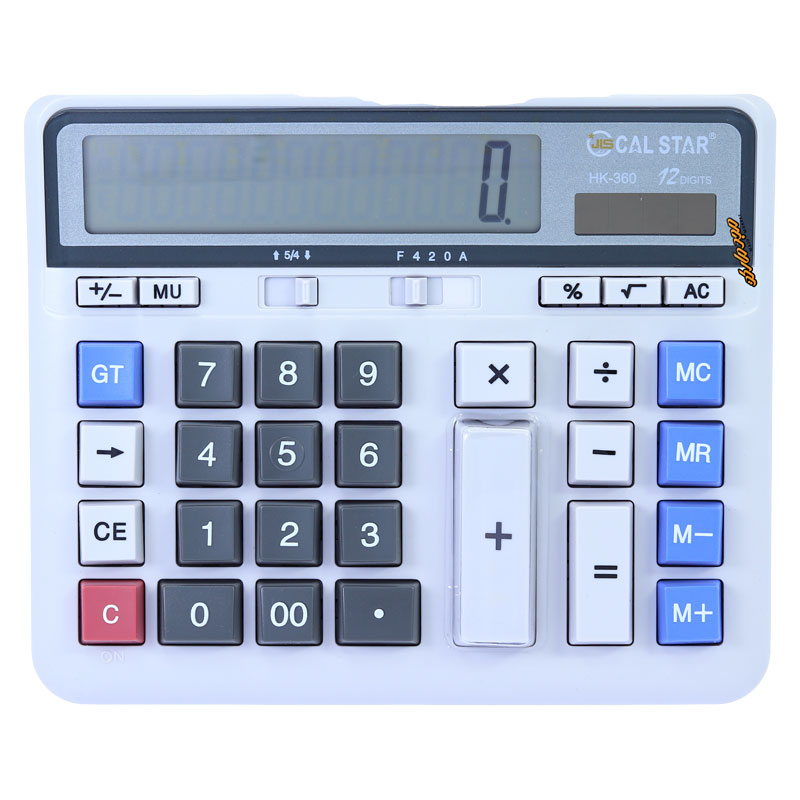 ماشین حساب رومیزی 12 رقم مدل HK-360 کال استار CALSTAR