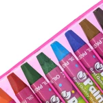 پاستل 12 رنگ جعبه طلقی قرمز پالمو PALMO (1)