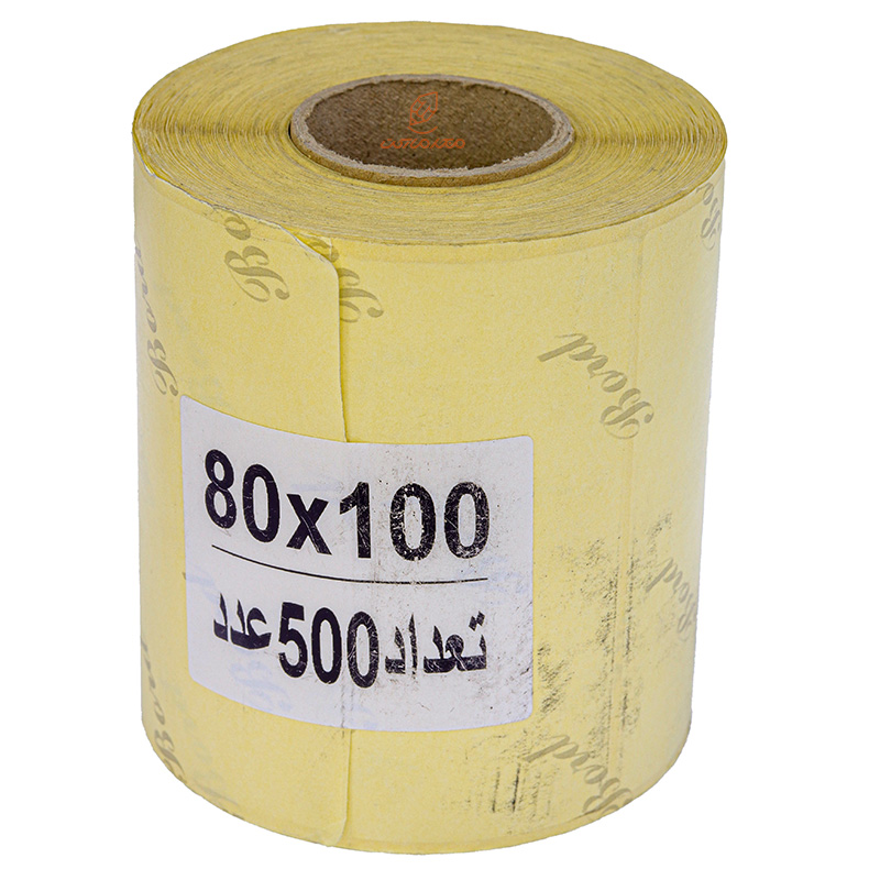 لیبل (برچسب) رولی 80*100 میلی متری سفید