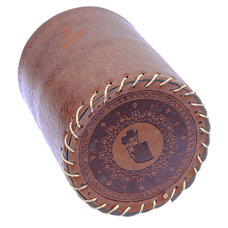 جا قلمی لیوانی قهوه ای خوشنویسی نوید