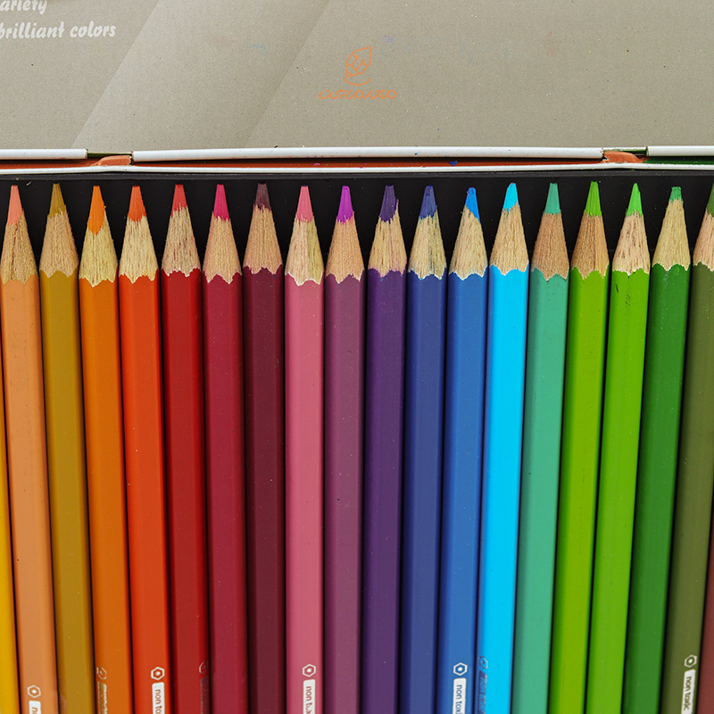 مداد رنگی 24 رنگ جعبه فلزی تخت لوکی LOOKY (1)