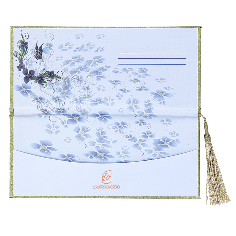 پاکت پول اکلیلی منگوله دار طلایی (2)