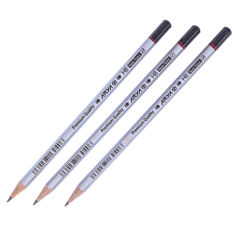 مداد مشکی تحریر 12 عددی شش گوش کد 3050 آریا ARYA (1)