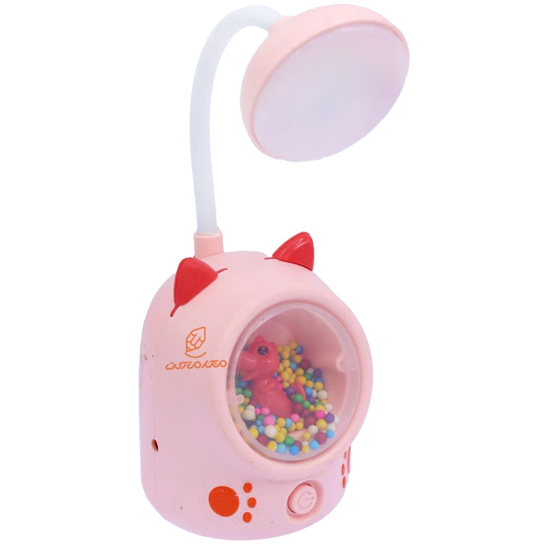 چراغ مطالعه رومیزی HQ2D گلبهی طرح گربه (2)