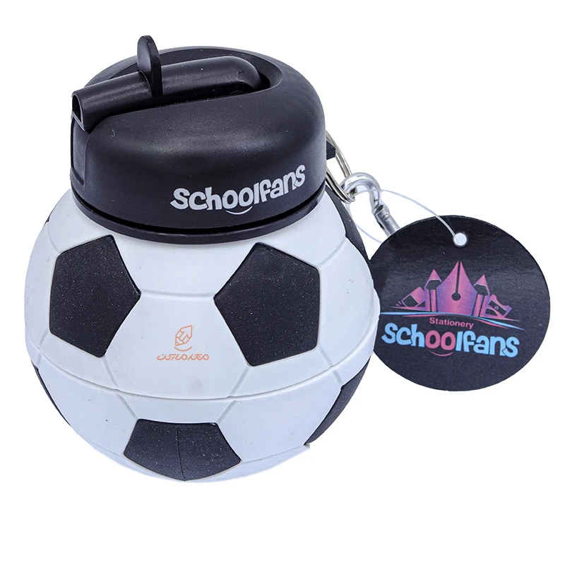 قمقمه تاشو سیلیکونی طرح فوتبال کد 9314 SCHOOLFANS (4)