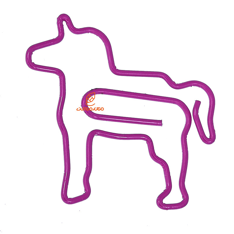 کلیپس فلزی طرح اسب تک شاخ بسته 6 عددی (3)