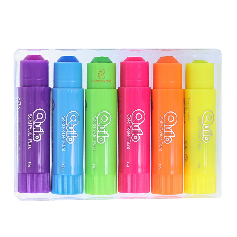 گواش جامد 6 رنگ فلورسنت کویلو QUILO (4)