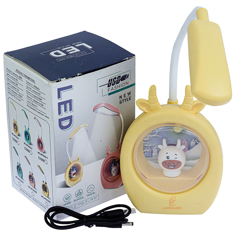 چراغ مطالعه رومیزی HK33222 زرد طرح گاو (2)