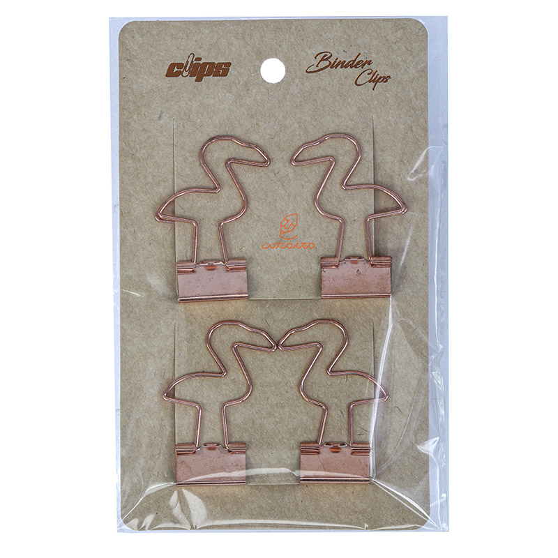 گیره فلزی فانتزی طرح فلامینو بسته 4 عددی (2)