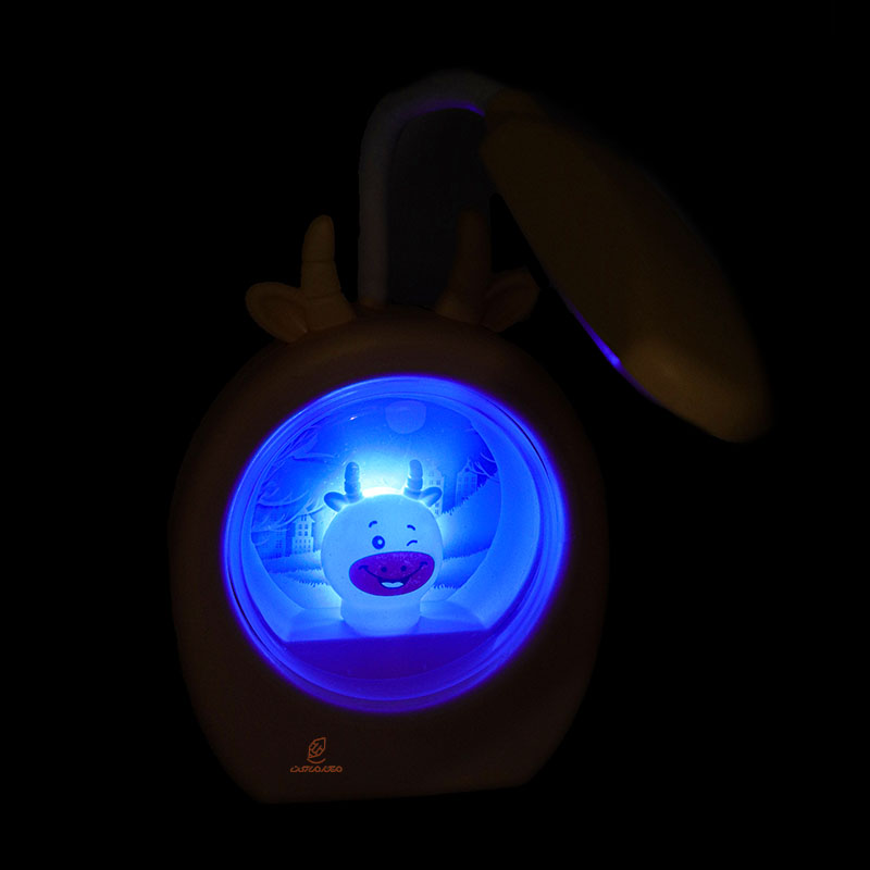 چراغ مطالعه رومیزی HK33222 زرد طرح گاو