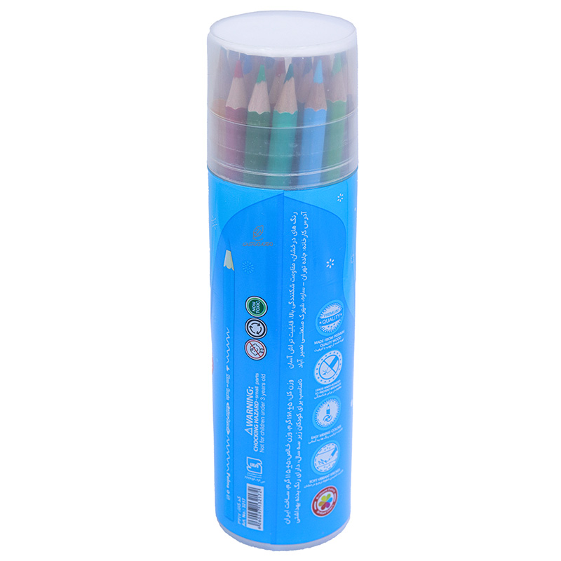 مداد رنگی 24 رنگ لوله ای طرح گربه پالمو PALMO (3)