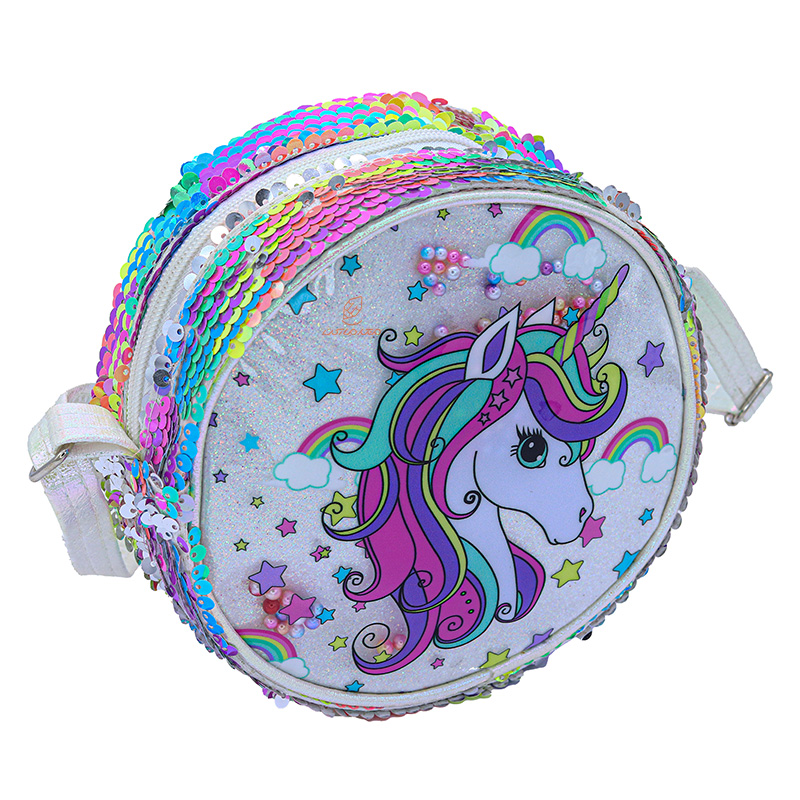 کیف فانتزی یونی کورن اکلیلی نقره ای