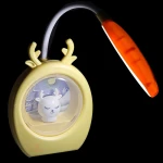 چراغ مطالعه رومیزی HK33222 زرد طرح گوزن (4)