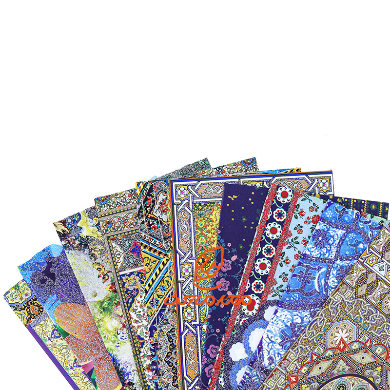 پاکت پول ترمه اکلیلی بسته 10 عددی (طرح جور) (1)