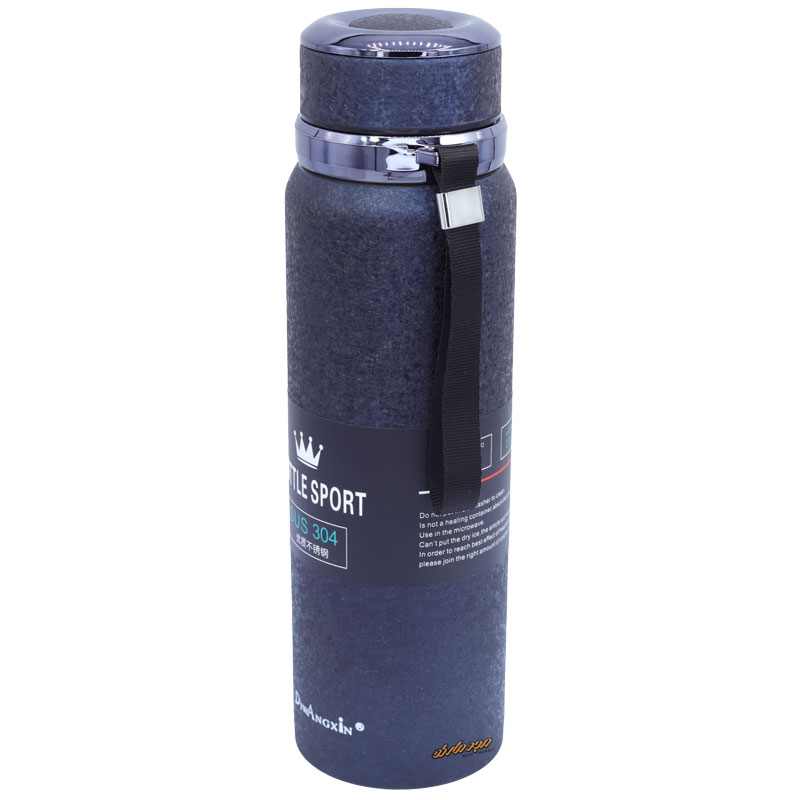 فلاسک طرح چرم سرمه ایSUS 304 (1)