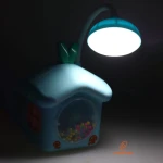 چراغ مطالعه رومیزی HQ4D آبی طرح کلبه (5)