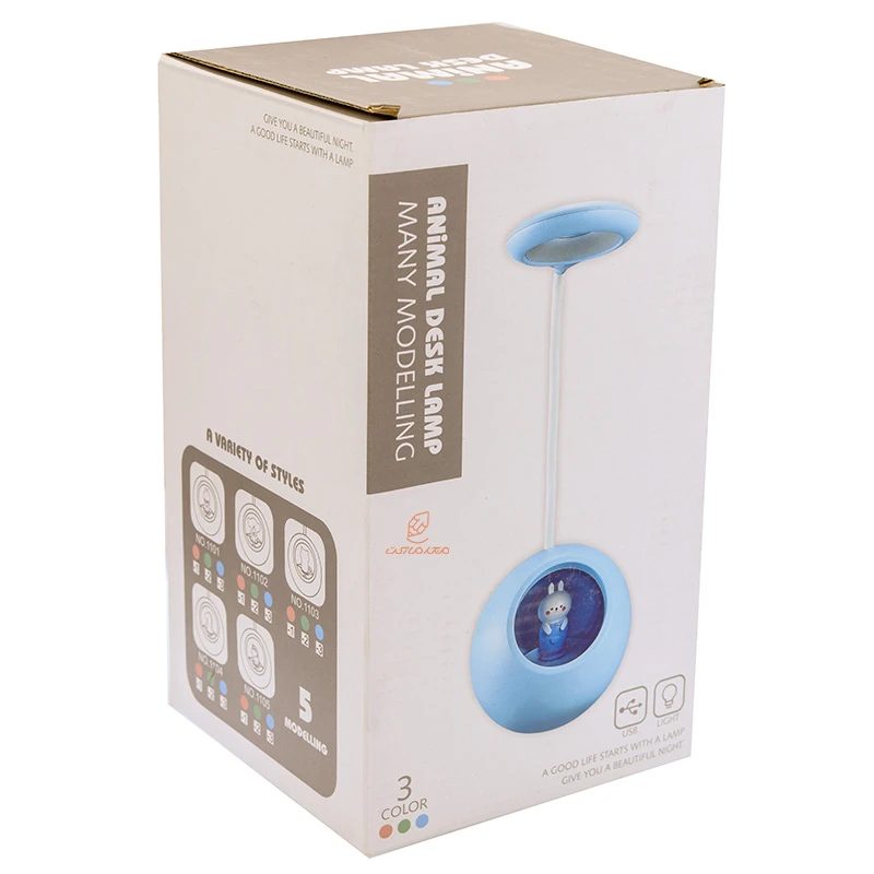 چراغ مطالعه رومیزی طرح یونی کورن سبز HC1104 (4)