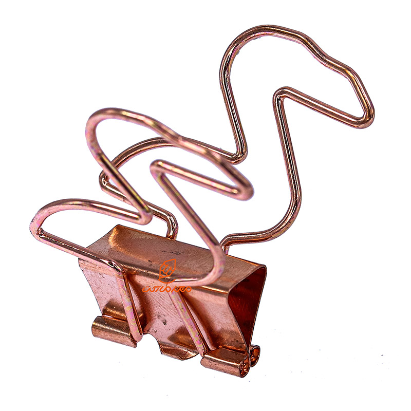 گیره فلزی فانتزی طرح فلامینو بسته 4 عددی (4)