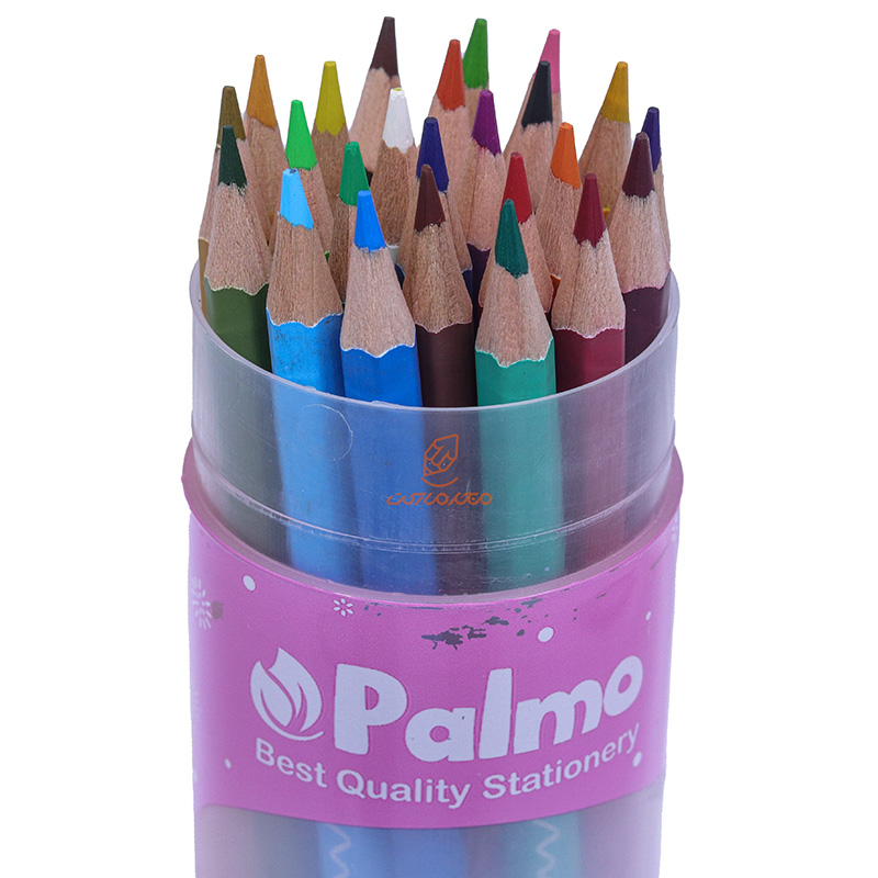 مداد رنگی 24 رنگ لوله ای طرح خرگوش پالمو PALMO (1)