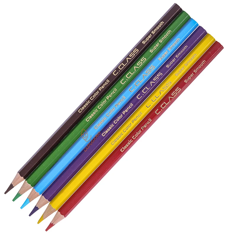 مداد رنگی 6 رنگ جعبه مقوایی طرح زرافه سی کلاس C.CLASS (5)