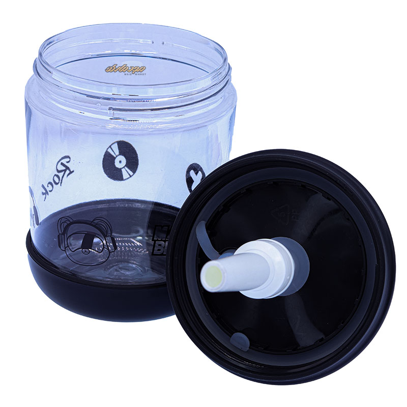 قمقمه مشکی طرح موزیکال MAGIC BEAR (1)