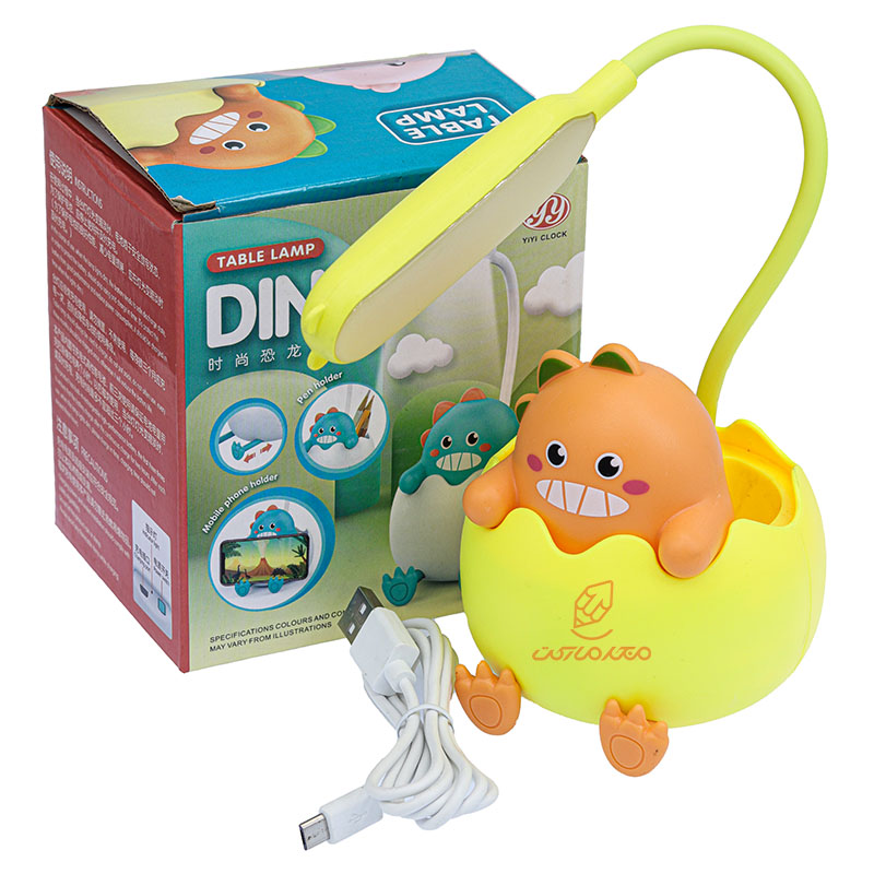 چراغ مطالعه رومیزی زرد طرح دایناسور YY212 (5)