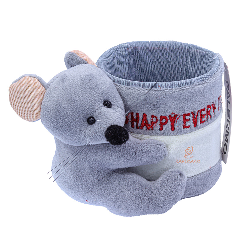 جاقلمی پولیشی عروسک دار طوسی طرح موش پالرمو (2)