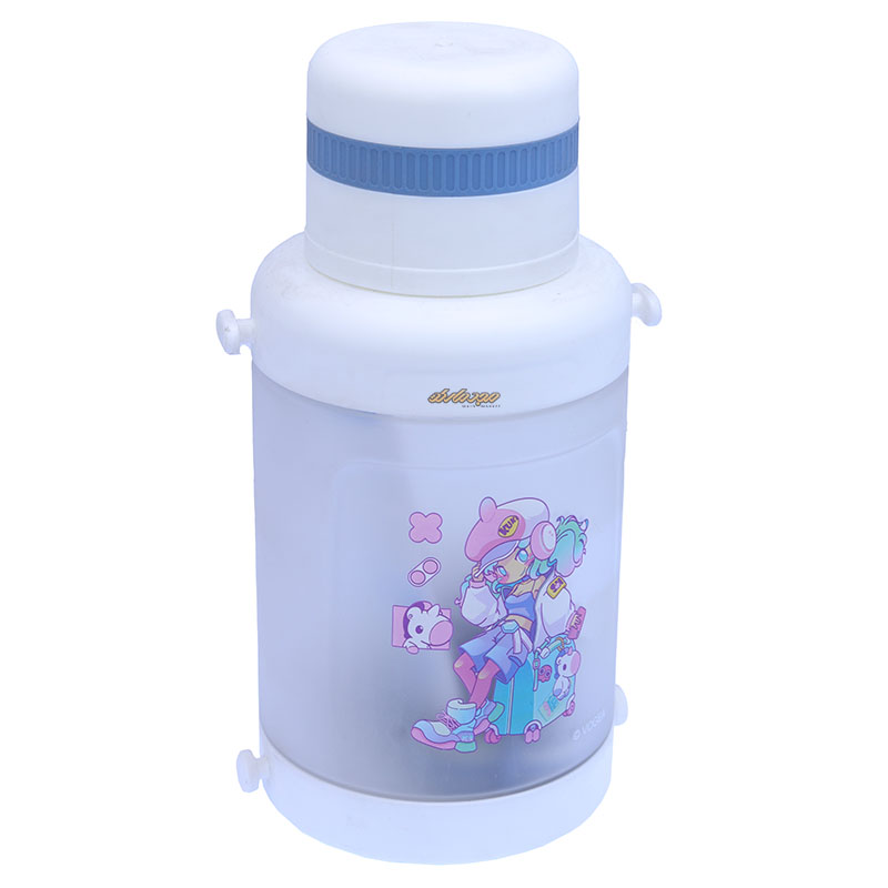 قمقمه سفید طرح بطری کد 696