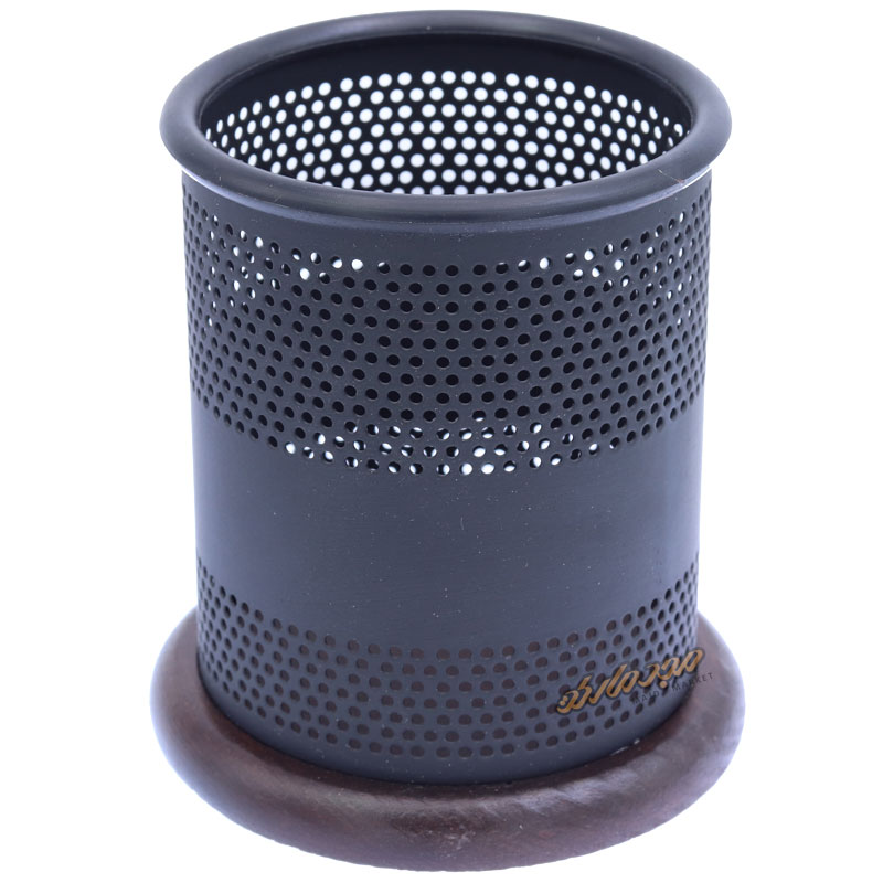 ست اداری چوب و فلز 4 تیکه قهوه ای تیره VZ-207 وافر (2)