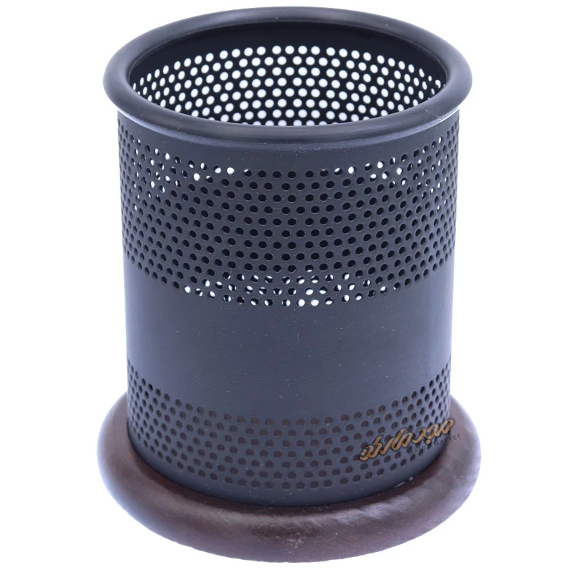 ست اداری چوب و فلز 4 تیکه قهوه ای تیره VZ-207 وافر (2)
