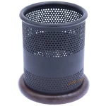 ست اداری چوب و فلز 4 تیکه قهوه ای تیره VZ-207 وافر (2)
