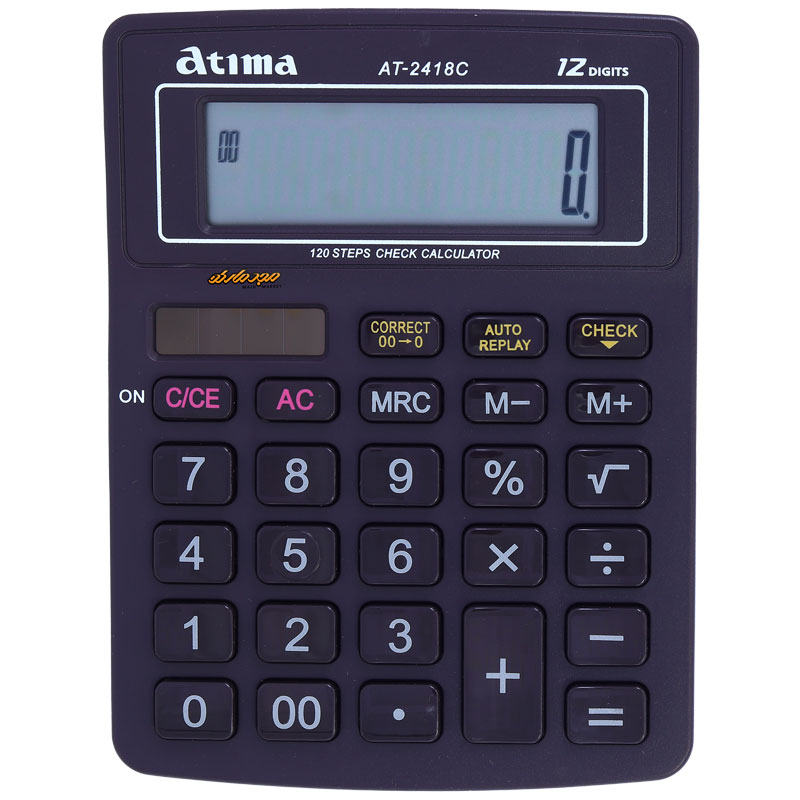 ماشین حساب رومیزی 12 رقمی مدل AT-2418C آتیما ATIMA