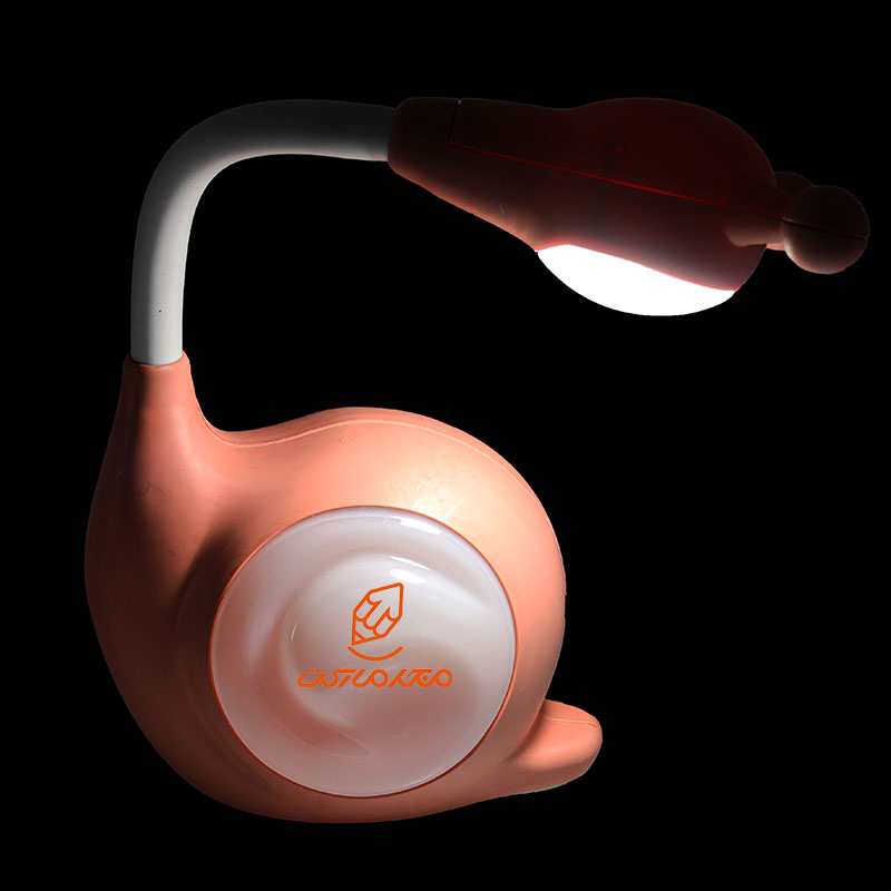 چراغ مطالعه رومیزی DM5060 نارنجی طرح حلزون (4)