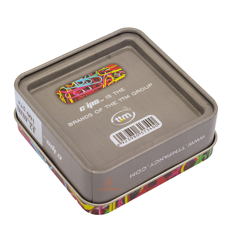 گیره دوبل 32mm رنگی جعبه فلزی clips (4)