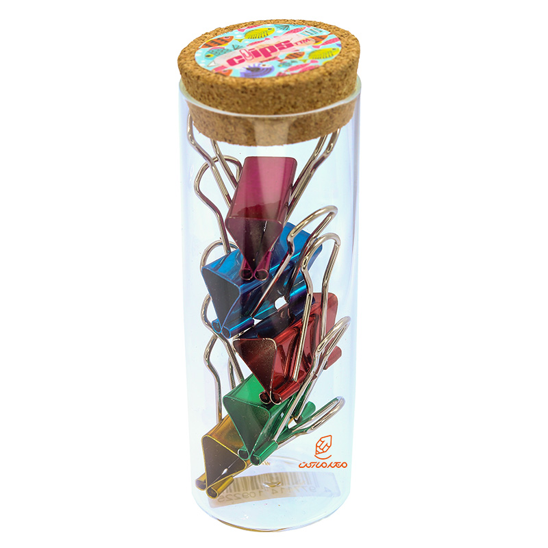 گیره (کلیپس) دوبل متالایز mm25 بسته 5 عددی (3)