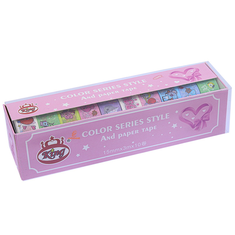 چسب نواری طرحدار 801 طرح قلب واشی