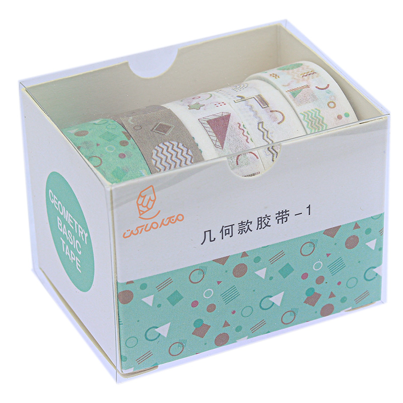 چسب نواری طرحدار HZ-01 طرح ستاره و دایره واشی