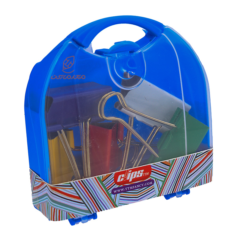 گیره (کلیپس) دوبل رنگی mm41 بسته 5 عددی (2)